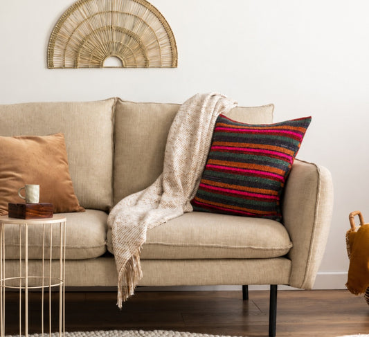 Throw Pillow Natural Wool Large